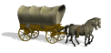 Planwagen mit Pferdegespann